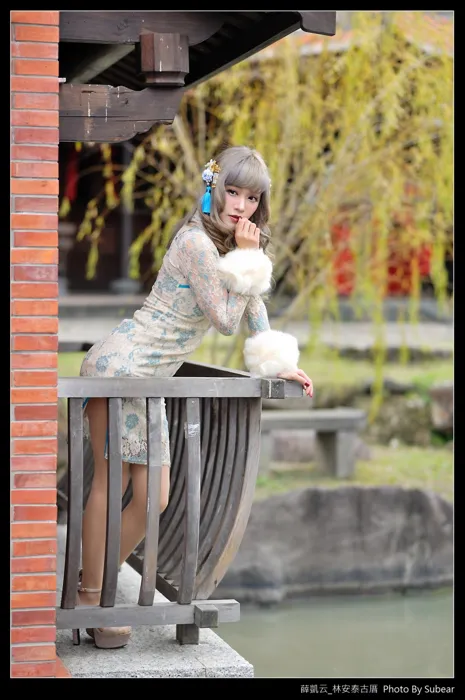 [Mzsock] NO.069 Xue Kaiyun, Lin Antai’s ancient house, high heels and beautiful legs, outdoor shot street photography#[76P]-56